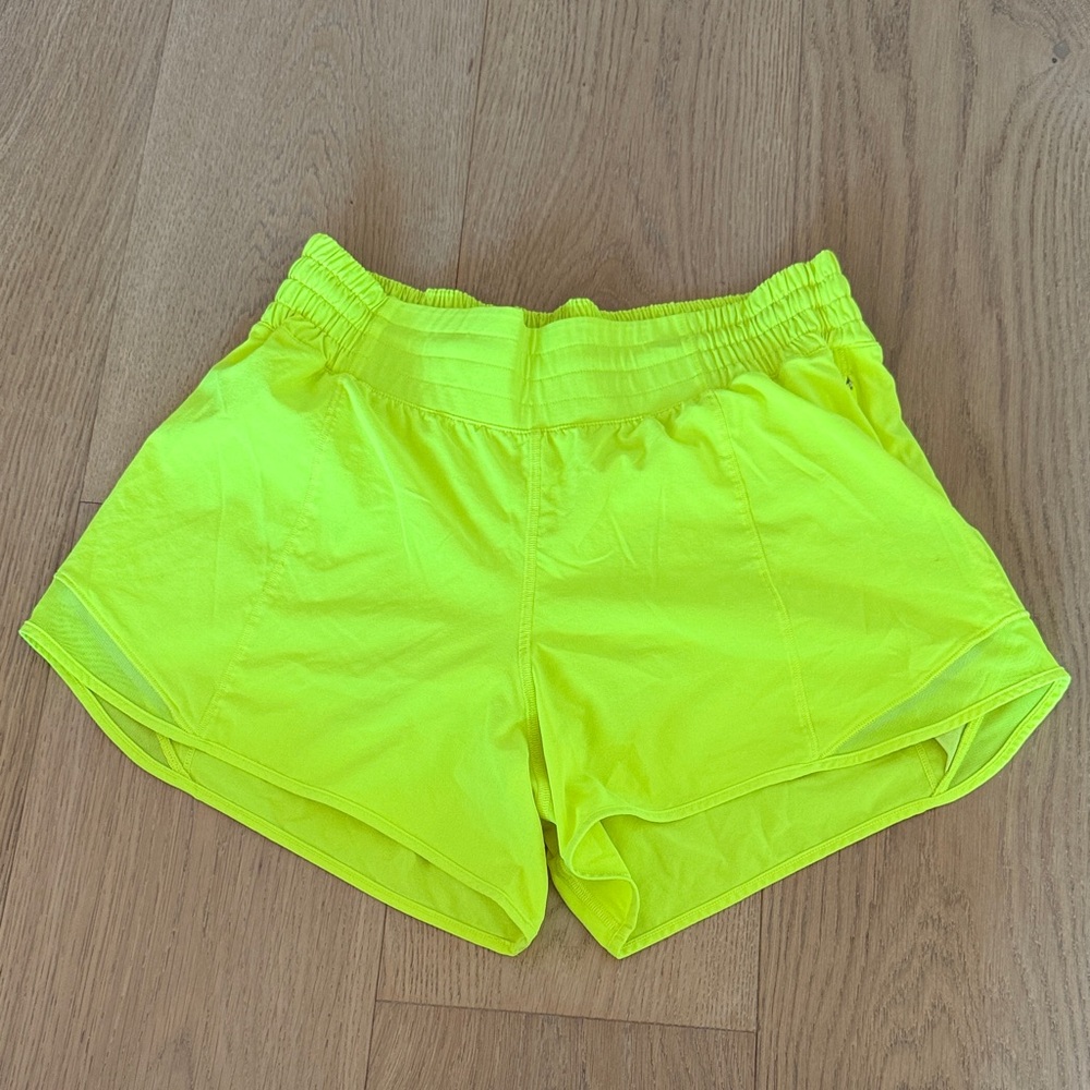 lululemon athletica Neon Yellow Women's Athletic Shorts